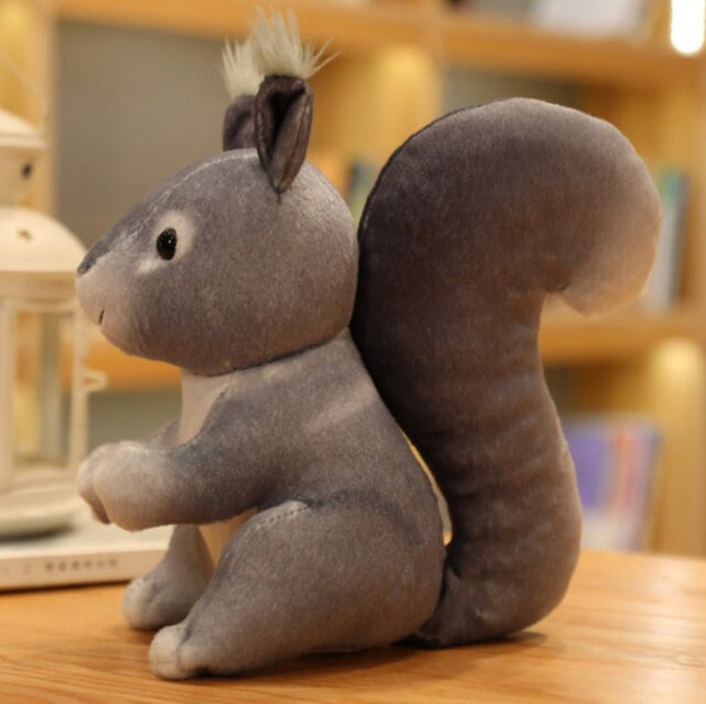 SEO. Eichhörnchen Kuscheltier - 25 cm Plüschtier für Kinder süßes Stofftier - Linkreich