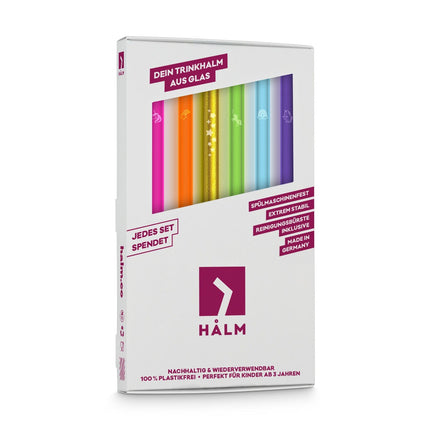 Einhorn Edition Glasstrohhalme - 6 Einhorn Gravuren in verschiedenen Farben (Glastrinkhalme) kaufen bei Linkreich – Jetzt entdecken!