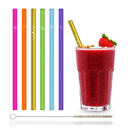 Einhorn Edition Glasstrohhalme - 6 Einhorn Gravuren in verschiedenen Farben (Glastrinkhalme) kaufen bei Linkreich – Jetzt entdecken!