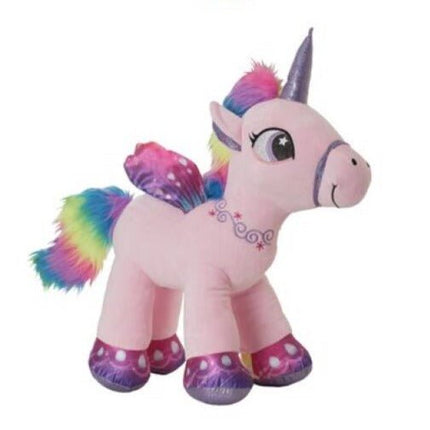 SEO. Einhorn Kinder Kuscheltier - 25 cm Plüschtier Mädchen Stofftier - Rosa Linkreich