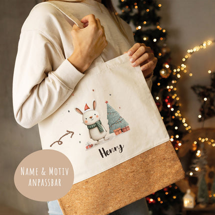 SEO. Einkaufstasche Kork - Geschenktiere - Kaninchen Linkreich