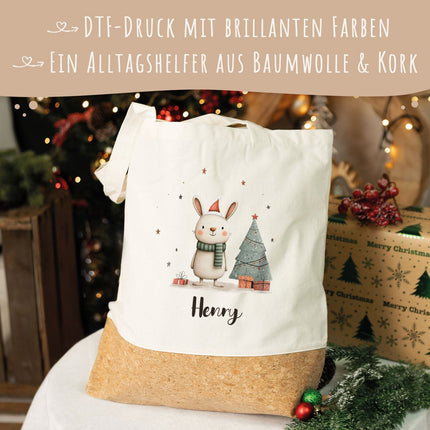SEO. Einkaufstasche Kork - Geschenktiere - Kaninchen Linkreich