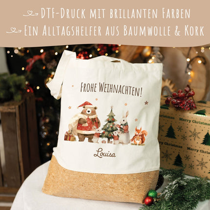 SEO. Einkaufstasche Kork - Pullovertiere - Linkreich