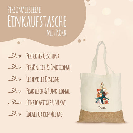 SEO. Einkaufstasche Kork - Tannenbaum - Linkreich