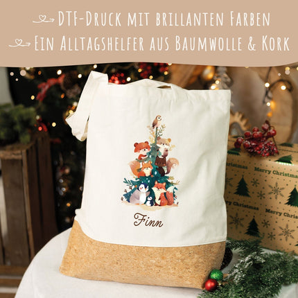 SEO. Einkaufstasche Kork - Tannenbaum - Linkreich