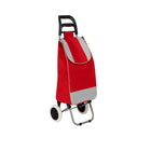 Einkaufstrolley Rot Shopper mit Rollen und Tasche