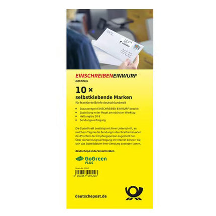 Einschreiben Einwurf, 10er-Marken-Set