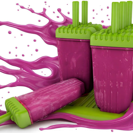 Eisformen am Stiel aus Kunststoff Eislutscher Grün - 6 Stück (Eisformen) kaufen bei Linkreich – Jetzt entdecken!