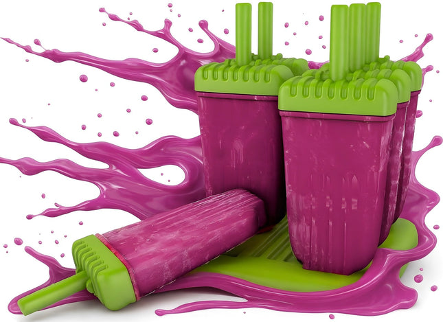 Eisformen am Stiel aus Kunststoff Eislutscher Grün - 6 Stück (Eisformen) kaufen bei Linkreich – Jetzt entdecken!