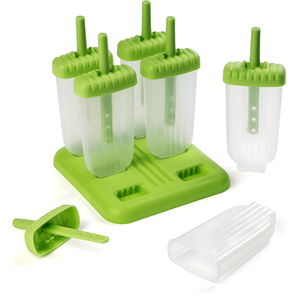 Eisformen am Stiel aus Kunststoff Eislutscher Grün - 6 Stück (Eisformen) kaufen bei Linkreich – Jetzt entdecken!