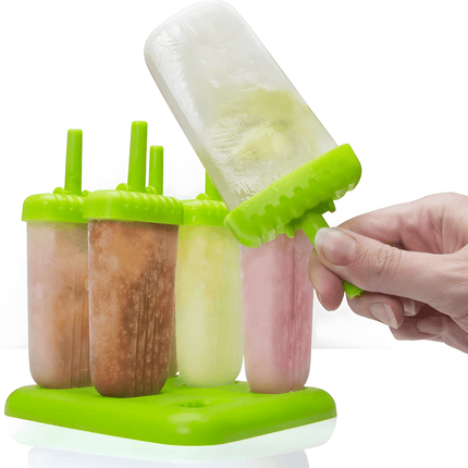 Eisformen am Stiel aus Kunststoff Eislutscher Grün - 6 Stück (Eisformen) kaufen bei Linkreich – Jetzt entdecken!