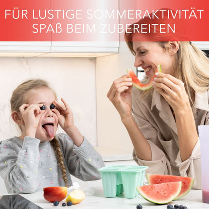 Eisformen am Stiel aus Silikon Eislutscher Türkis - 6 Stück (Eisformen) kaufen bei Linkreich – Jetzt entdecken!