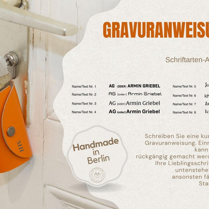 Eleganter Leder Schlüssel - Organizer, Schlüsselaufbewahrung mit Gravur, Handgefertigtes Schlüsseletui, Geschenk für Männer und Frauen () kaufen bei Linkreich – Jetzt entdecken!