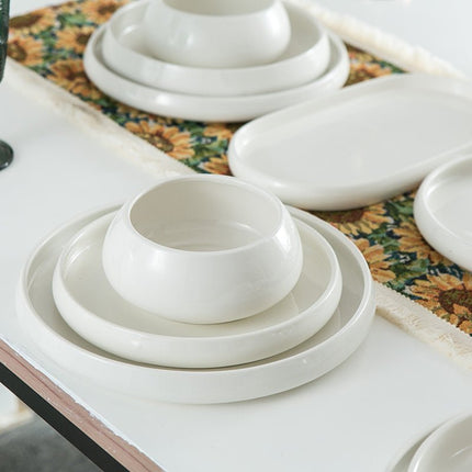 Elegantes 26 - teiliges Tafelservice WEISSE ROSE – Hochwertiges Porzellan für 6 Personen (Dinner Set) kaufen bei Linkreich – Jetzt entdecken!