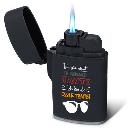 SEO. Elektrisches Feuerzeug - Jet Flamme - Nachfüllbar - "Coole" Design - Tante Linkreich