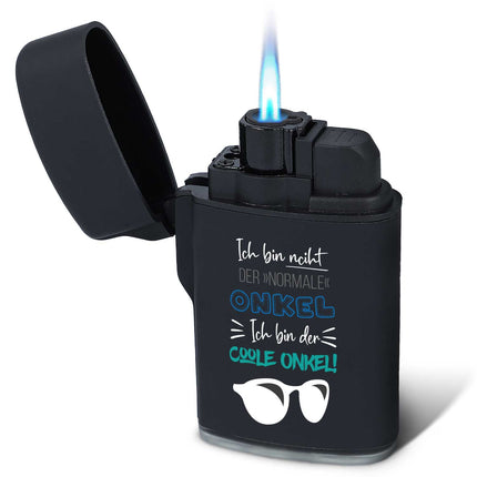 SEO. Elektrisches Feuerzeug - Jet Flamme - Nachfüllbar - "Coole" Design - Onkel Linkreich