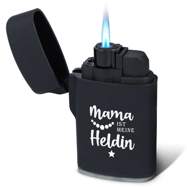 SEO. Elektrisches Feuerzeug - Jet Flamme - Nachfüllbar - Held Design - Mama Linkreich