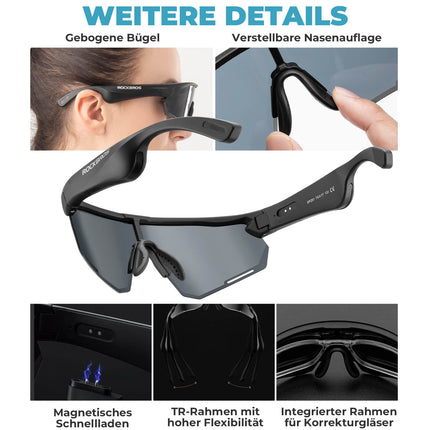Elektronische Brille Intelligente Fahrradbrille Selbsttönend/Polarisiert (Fahrradbrille) kaufen bei Linkreich – Jetzt entdecken!