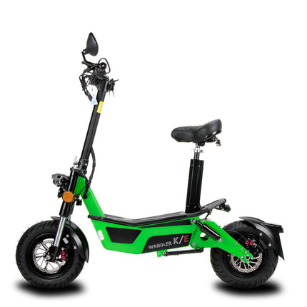 WANDLER-K/E E-Roller mit Sitz & Straßenzulassung - 45km/h - Leuchtgrün