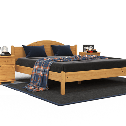 SEO. Emilia Kieferbett aus Massivholz | 100% Bio-Bett aus Naturholz - 90 x 200 cm Linkreich