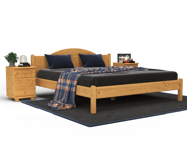 SEO. Emilia Kieferbett | Massivholz | Naturholz | 100% Bio - Bett - 90 x 200 cm Linkreich