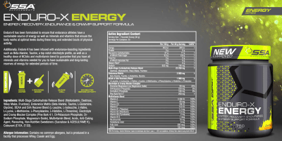 SEO. Enduro X für Ausdauer / Kampfsportler usw. - SSA Suplements 750g - Zitrone Linkreich