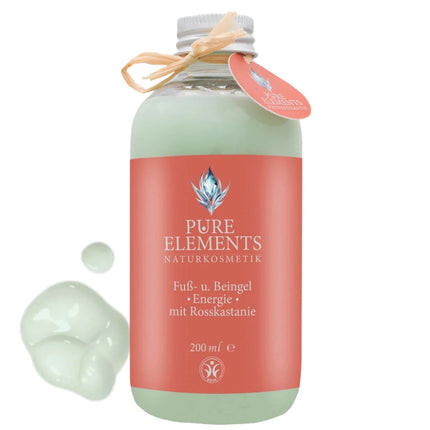 SEO. •Energie• Fuß - und Beingel mit Rosskastanie & Hagebuttenkernöl | Kühlende Naturkosmetik - Linkreich