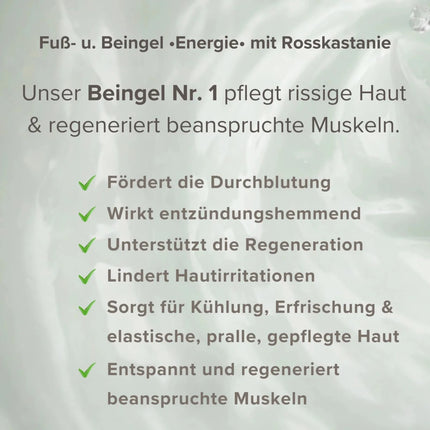 SEO. •Energie• Fuß - und Beingel mit Rosskastanie & Hagebuttenkernöl | Kühlende Naturkosmetik - Linkreich