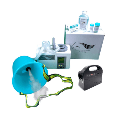 SEO. Equosonic Klinik Starter Paket mit zusätzlicher Powerbank für den Betrieb ohne Stromanschluss - Normal 9 Liter Volumen Linkreich