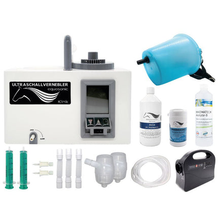 SEO. Equosonic Klinik Starter Paket mit zusätzlicher Powerbank für den Betrieb ohne Stromanschluss - Normal 9 Liter Volumen Linkreich