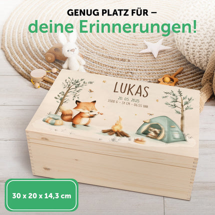 SEO. Erinnerungskiste für Kinder mit UV - Druck - Camping - Linkreich