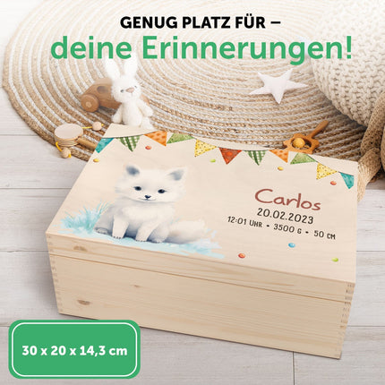 SEO. Erinnerungskiste für Kinder mit UV - Druck - Partytiere - Robbe Linkreich