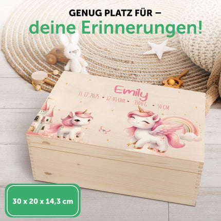 SEO. Erinnerungskiste für Kinder mit UV - Druck - Pegasus - Linkreich