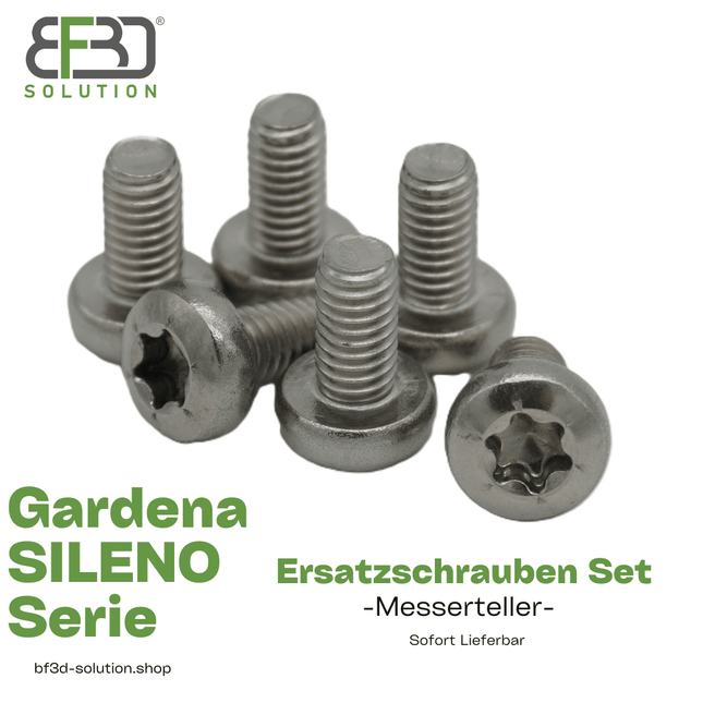 SEO. Ersatzschrauben Set (Edelstahl) für Messerteller – kompatibel mit Gardena Mährobotern / Rasenrobotern - Linkreich