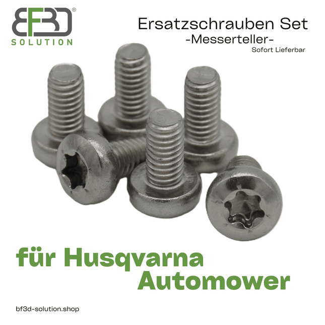 SEO. Ersatzschrauben Set (VA) für Messerteller – kompatibel mit Husqvarna Mährobotern/Rasenrobotern - Linkreich
