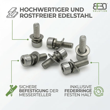 SEO. Ersatzschrauben Set (VA) für Messerteller – kompatibel mit Segway Mährobotern / Rasenrobotern - Linkreich