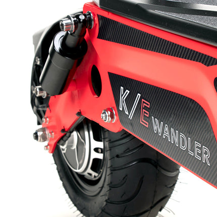 Elektroroller WANDLER-K/E - 45km/h - bis 140kg - mit Sitz - leuchtrot