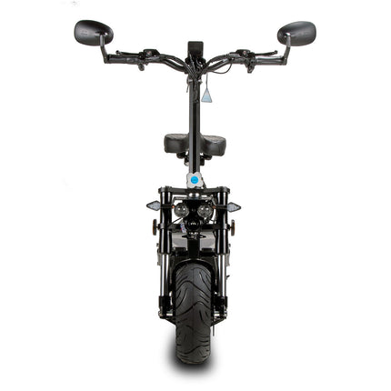 Escooter Elektroroller WANDLER-K/E mit Sitz - bis 140 Kg - 45 km/h Schwarz