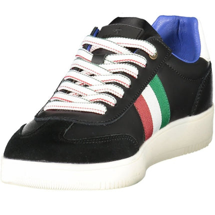 SEO. ESERCITO 1659 Army 1659 Schwarze Herren Sportschuhe – Sneaker mit kontrastierenden Details - Schwarz Linkreich