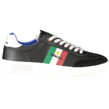 SEO. ESERCITO 1659 Army 1659 Schwarze Herren Sportschuhe – Sneaker mit kontrastierenden Details - Schwarz Linkreich
