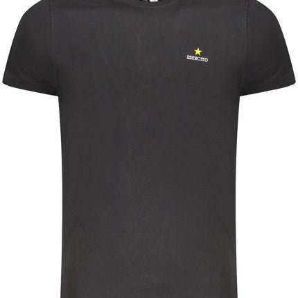 SEO. ESERCITO 1659 Army 1659 T-Shirt Herren – Kurzarm T-Shirt Blau mit Logo - Print - Schwarz Linkreich