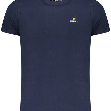 SEO. ESERCITO 1659 Army 1659 T-Shirt Herren – Kurzarm T-Shirt Blau mit Logo - Print - Blau Linkreich