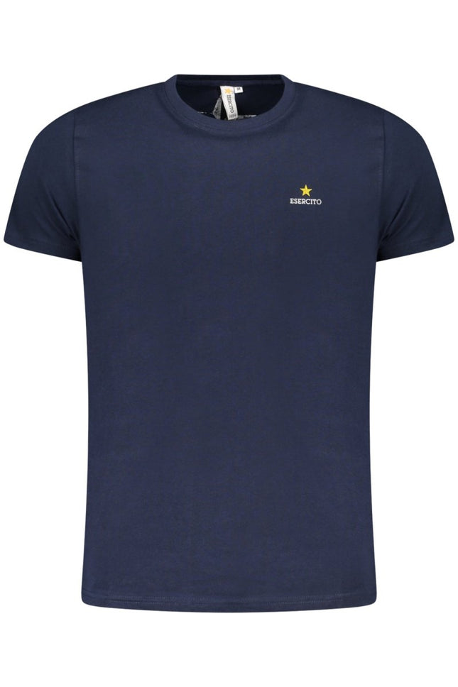 SEO. ESERCITO 1659 Army 1659 T-Shirt Herren – Kurzarm T-Shirt Blau mit Logo - Print - Blau Linkreich