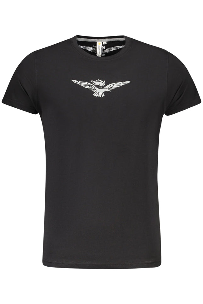 ACCADEMIA MILITARE Army 1659 T-Shirt Herren – Schwarzes Kurzarm-Shirt mit Adler-Druck