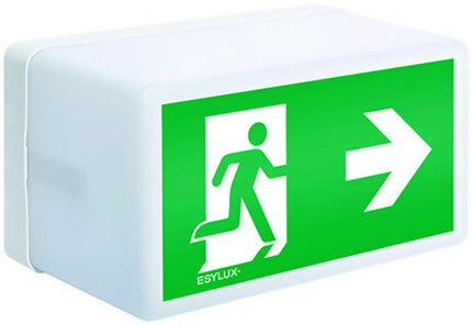 Esylux LED - Sicherheitsleuchte IP54, 3 h, 21 m Erkennungsweite, Wand - /Deckenmontage, 230 V, Einzelbatterie (Rettungs - und Fluchtwegkennzeichnung) kaufen bei Linkreich – Jetzt entdecken!