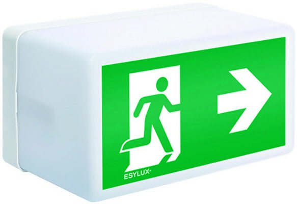Esylux LED - Sicherheitsleuchte IP54, 3 h, 21 m Erkennungsweite, Wand - /Deckenmontage, 230 V, Einzelbatterie (Rettungs - und Fluchtwegkennzeichnung) kaufen bei Linkreich – Jetzt entdecken!
