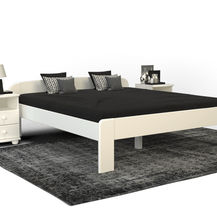 SEO. Eva Kieferbett aus Massivholz | 100% Bio-Naturholz für gesunden Schlaf - 90 x 200 cm Linkreich