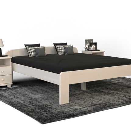SEO. Eva Kieferbett aus Massivholz | 100% Bio-Naturholz für gesunden Schlaf - 90 x 200 cm Linkreich