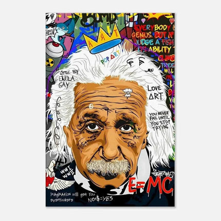 Everybody is a genius - Einstein - Leinwandbild Pop Art (Canvas) kaufen bei Linkreich – Jetzt entdecken!