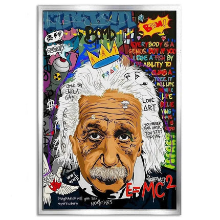 Everybody is a genius - Einstein - Leinwandbild Pop Art (Canvas) kaufen bei Linkreich – Jetzt entdecken!